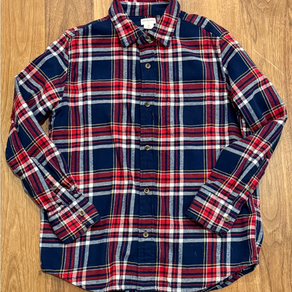 J. Crew Crewcuts Boys flannel Sz 10